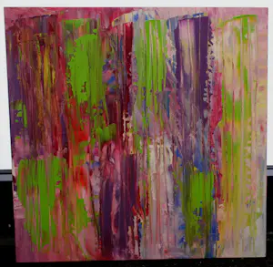 Lia van Leeuwen - Olieverf op paneel: Lines III - 2015 kopen? Bied vanaf 55!