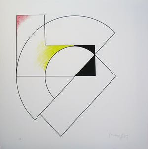 Gottfried Honegger - Concrete Composition - Handgesigneerd kopen? Bied vanaf 1!