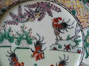 Curiosa - Bord Hanen - Porselein - China kopen? Bied vanaf 1!