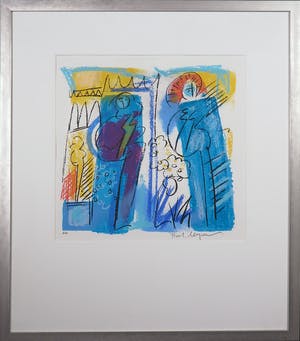 Frank Lengvenius - Zeefdruk, Zonder titel - Ingelijst kopen? Bied vanaf 1!