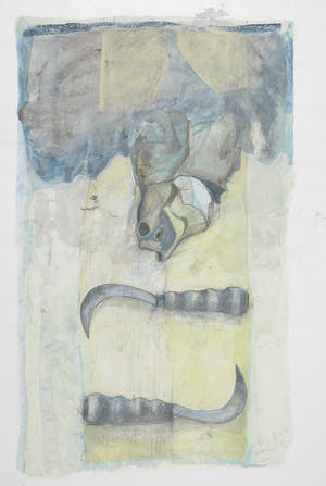 Susan Schildkamp - Aquarel en potlood, Vis en sikkels 2 kopen? Bied vanaf 1!