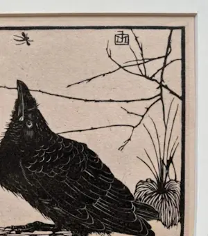 Jan Mankes - Originele Heliogravure Kleine Kraai omhoog Kijkend naar Mugje 1923 kopen? Bied vanaf 185!