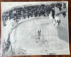 Isaac Israels - Acht tekeningen van Isaac Israëls kopen? Bied vanaf 145!