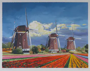 Toon Kuijpers - Zeefdruk, Holland - Ingelijst kopen? Bied vanaf 40!