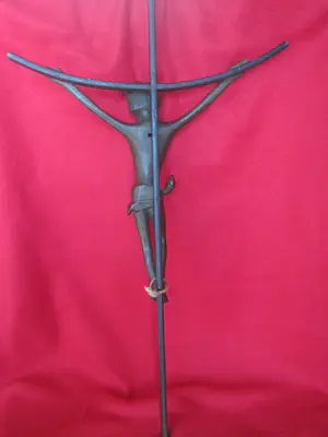 Heiligenbeeld - Expressionistisch kruisbeeld. kopen? Bied vanaf 30!