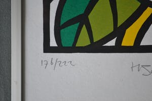 Henk Schiffmacher - Blauwe roos - handgesigneerd - zeefdruk kopen? Bied vanaf 10!
