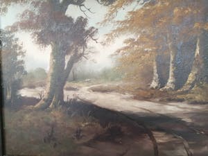 Geert Schreuder - Hollandse School (20e eeuw) - Zandpad door het bos kopen? Bied vanaf 1!