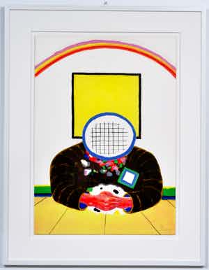 Roger Raveel - Dubbende man verkocht voor € 1700!