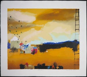 Theo Koster - Zeefdruk, Landscape kopen? Bied vanaf 35!