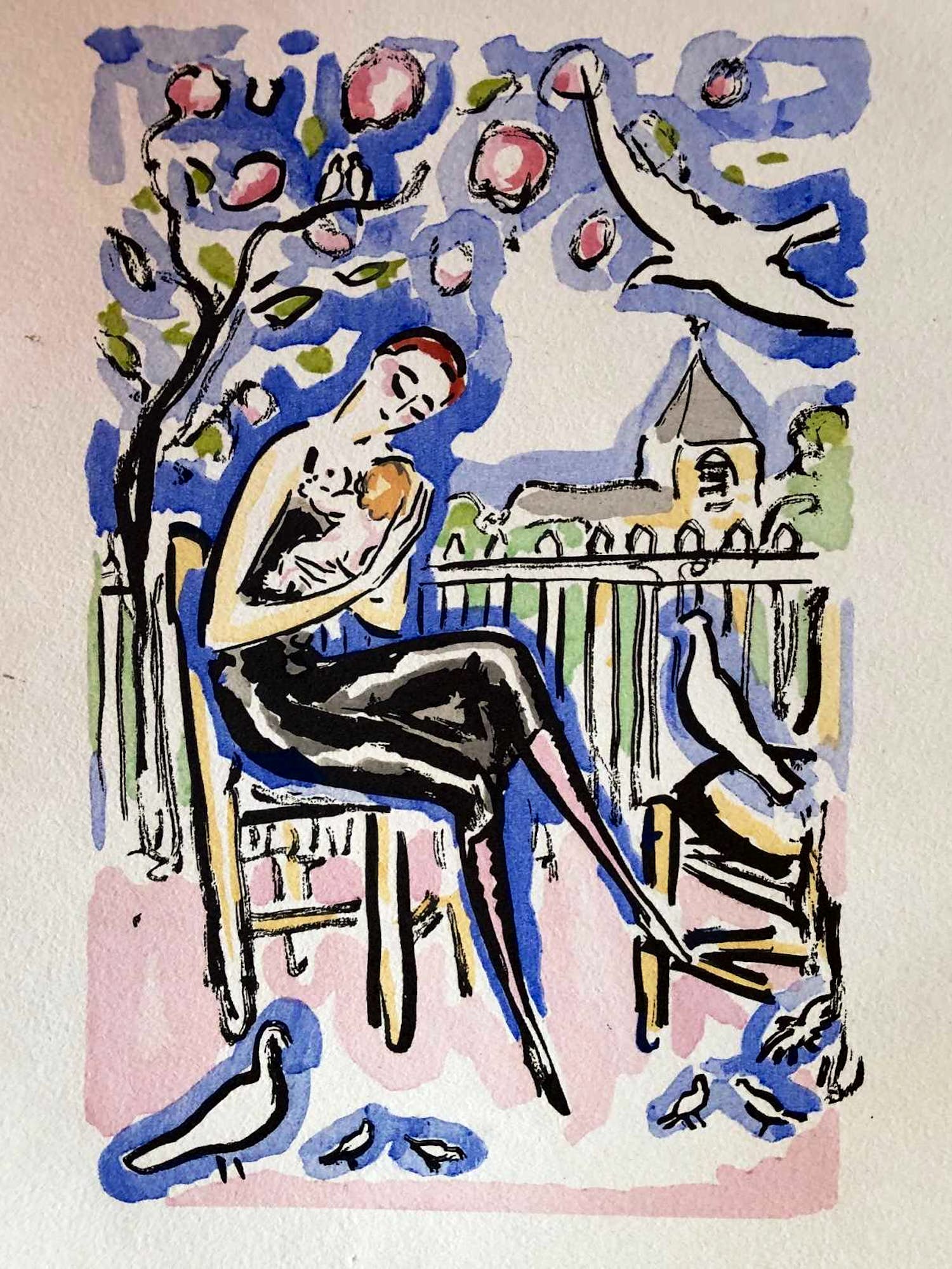 Kees van Dongen - Kees van Dongen - Moeder en kind - 1925 verkocht voor € 225!
