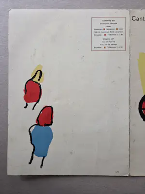 AcheterKarel Appel - Menukaart. Twee figuren. Naar werk uit 1957.? Enchérissez de 89!