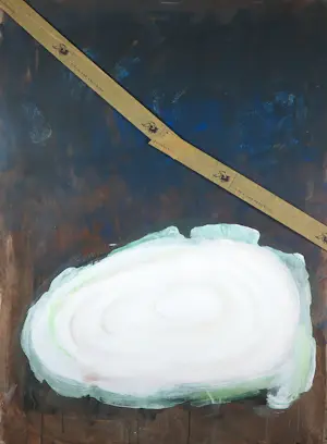 Jon Marten - Gemengde techniek op papier, Abstracte voorstelling - Ingelijst kopen? Bied vanaf 40!