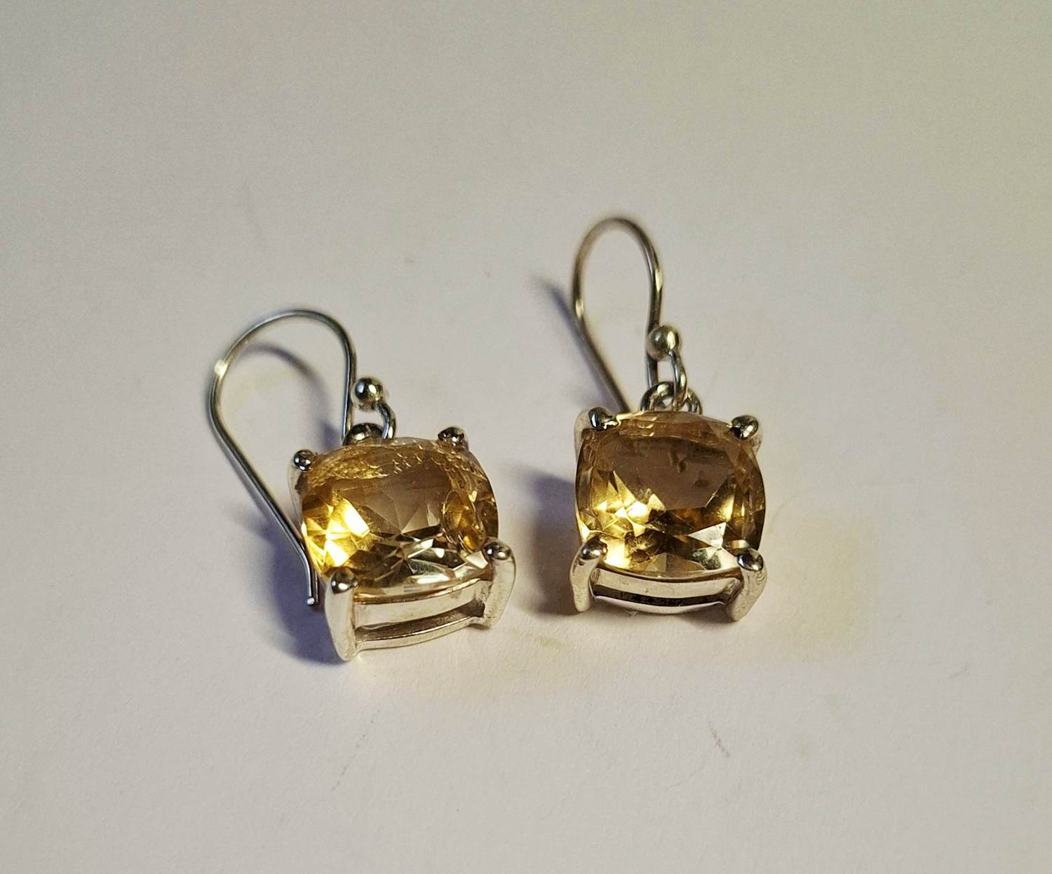 Nieuwe zilveren Klassieke geaffecteerde oorbellen met citrien kopen? Bied vanaf 65!