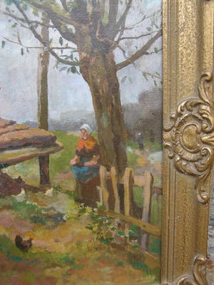 Adriaan de la Riviere - Boerderijgezicht kopen? Bied vanaf 50!