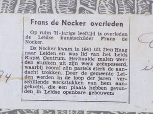 Frans de Nocker - Haventje in landschap bij avondlicht - Gemengde techniek kopen? Bied vanaf 55!