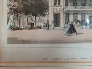 Pieter Trap - Het gebouw der maatschappij tot nut der zeevaart (aan de Boompjes - Rotterdam) kopen? Bied vanaf 1!