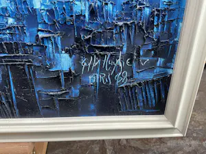 Niet of onleesbaar gesigneerd - Parijs in blauw. kopen? Bied vanaf 10!