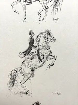 Piet Klaasse - Paarden, proefdrukken offsetlitho, 2-zijdig bedrukt, gesigneerd in druk kopen? Bied vanaf 25!