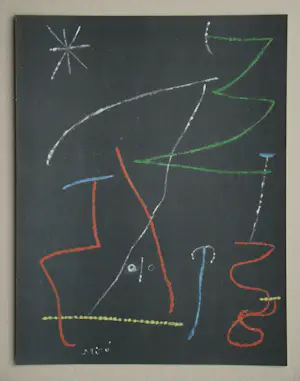 Joan Miro - Personnage dans la nuit - 1958 - Pochoir kopen? Bied vanaf 100!