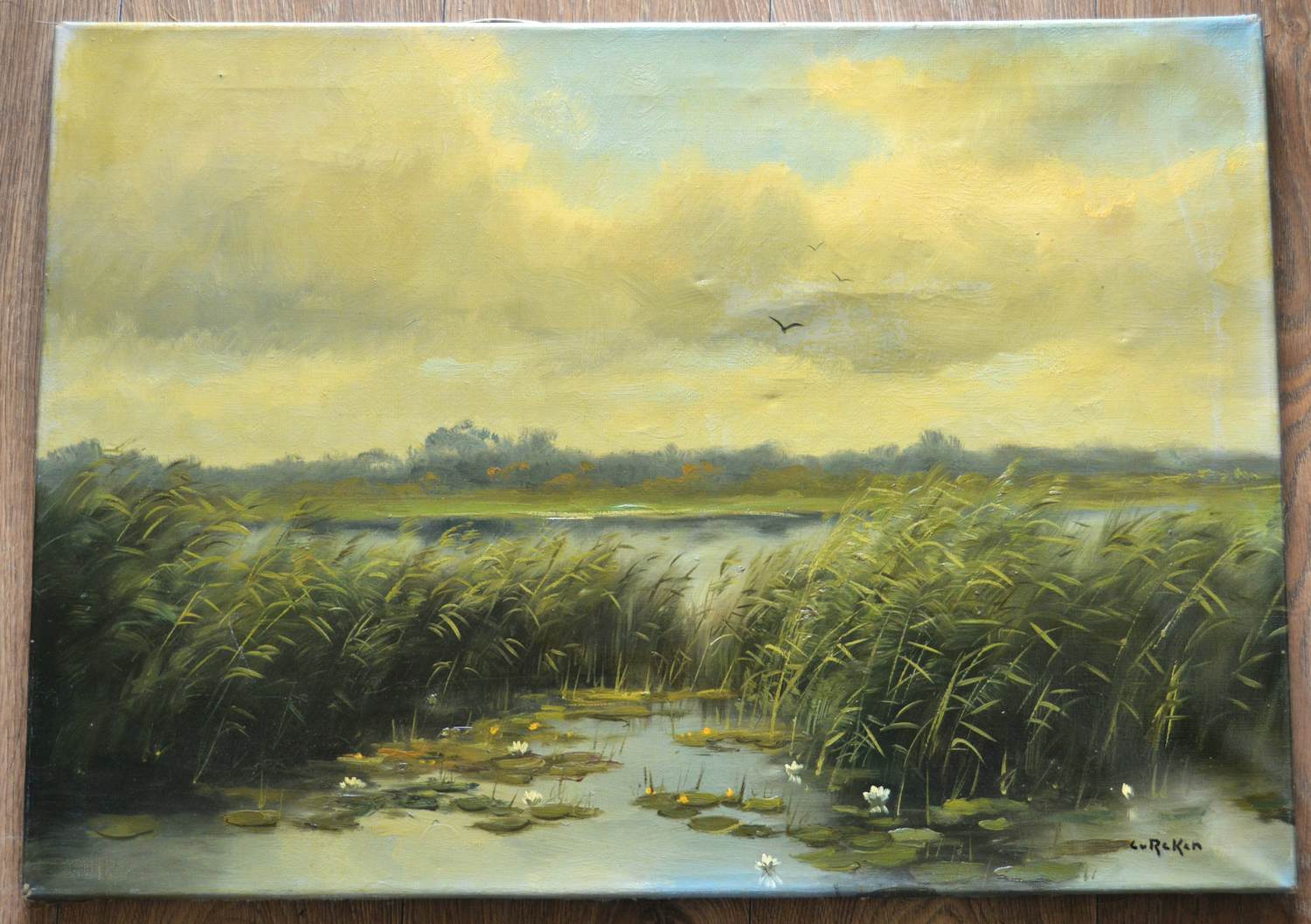 Conrad van Reken - Waterlandschap. kopen? Bied vanaf 50!