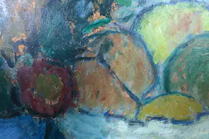 Pieter Fraterman - Olieverf op karton, Bloemstilleven - Ingelijst kopen? Bied vanaf 50!