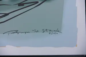 Pepijn van de Staak - Zeefduk op doek, Blauwe bolide - Ingelijst kopen? Bied vanaf 100!