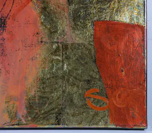 Sjer Jacobs - Tweeluik, Olieverf op doek, Man en vrouw kopen? Bied vanaf 200!