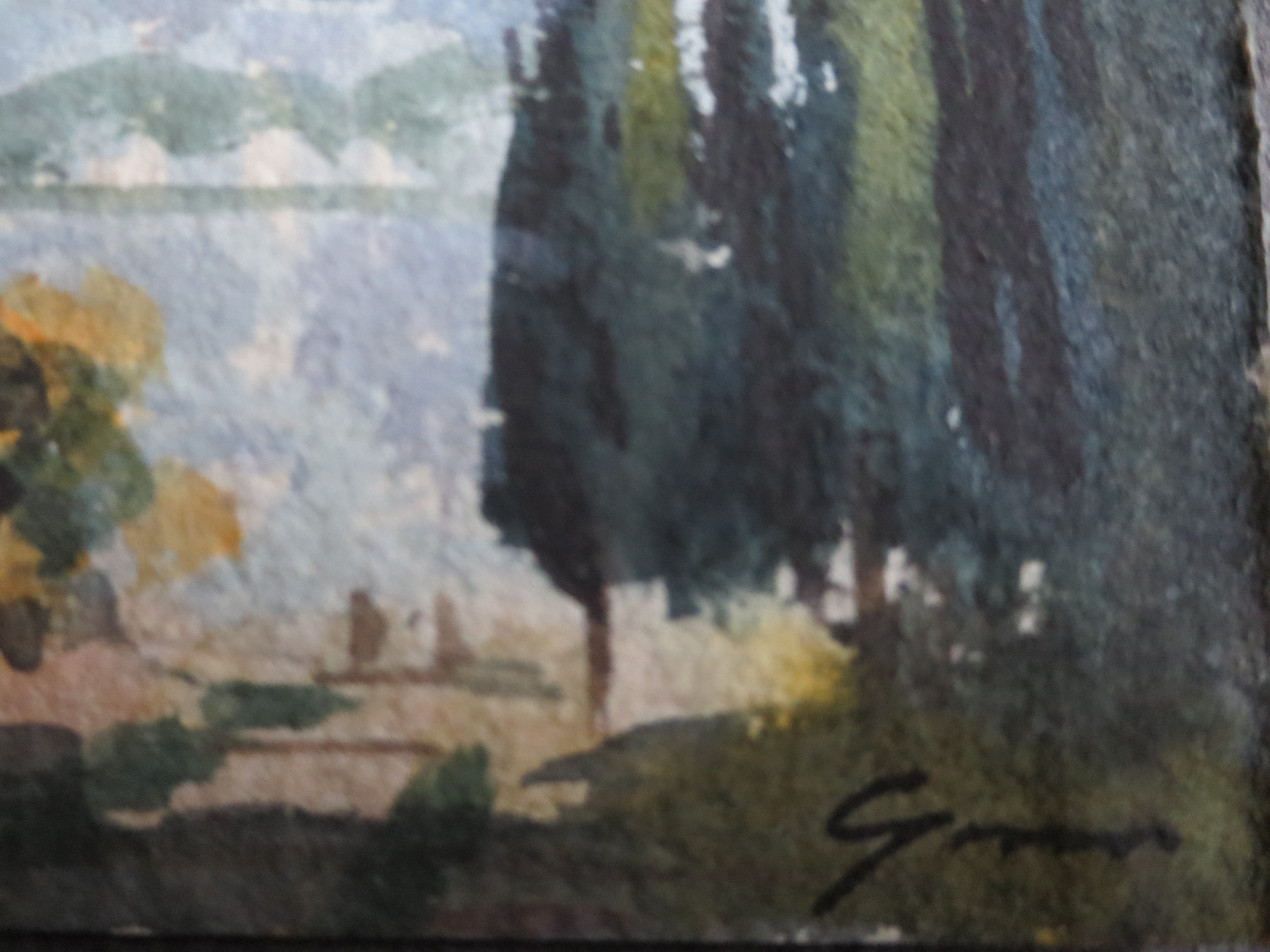 Niet of onleesbaar gesigneerd - Landschap Italie? kopen? Bied vanaf 1!