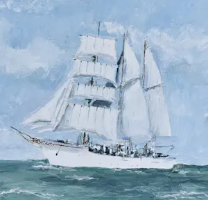 Rene Marie Dujardin - Hervorragendes Paar Marine-Aquarelle, signiert um 1960 kopen? Bied vanaf 70!