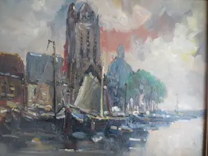 Job Frese - Stadsgezicht Dordrecht kopen? Bied vanaf 150!