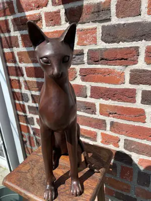 Brons (Onbekend) - Egyptische bastet kat - A. Tiot kopen? Bied vanaf 150!