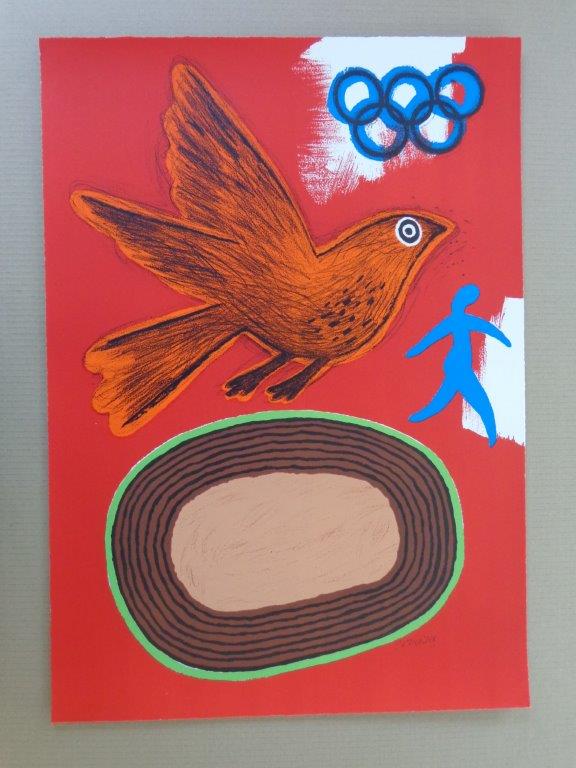 Corneille - JEUX OLYMPIQUES / KLEURLITHO / 72x51cm / SIG kopen? Bied vanaf 135!
