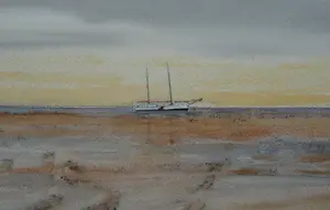 Franklin Meijer - Waddenzee - Bruine Vloot - droogliggen op de Richel kopen? Bied vanaf 49!