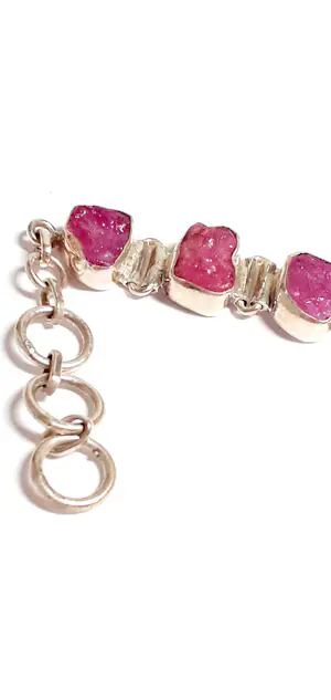 rode ruwe robijn designerarmband, kopen? Bied vanaf 65!