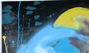 AcheterPeter Klashorst - Acryl en spuitbus op doek, Portret naar meisje met de parel? Enchérissez de 400!