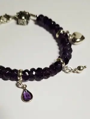 Nieuwe zilveren Armband van natuurlijke facetgeslepen Amethist kopen? Bied vanaf 80!