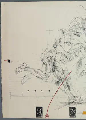 Vladimir Velickovic - Saut - gesigneerde litho kopen? Bied vanaf 20!