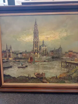 Pie Wilhelmus - Gezicht op Antwerpen kopen? Bied vanaf 80!