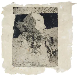 Horst Janssen - "Selbst zu Paranoia" (1980) große Radierung kopen? Bied vanaf 800!