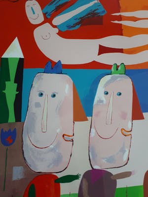 Wouter Stips - Wouter Stips: Parade van de beetje gelukkige mensen - Ingelijst - kleine oplage kopen? Bied vanaf 50!