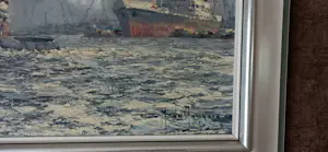 Marius de Jongere - Havengezicht olieverf op doek kopen? Bied vanaf 800!