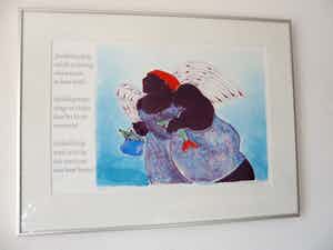 Ada Breedveld - Litho van Ada Breedveld uit 2001, met gedicht van Jan Petrie. verkocht voor € 35!