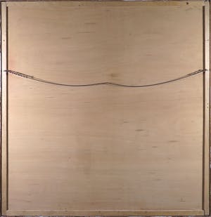 Niet of onleesbaar gesigneerd - Olieverf op hout, Abstracte compositie - Ingelijst (Zeer groot) kopen? Bied vanaf 10!