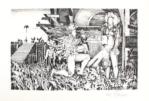 Wolf Erdmann Oblonskij - e.a: Lot van vier kunstwerken kopen? Bied vanaf 25!