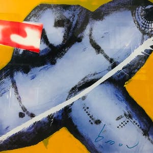Herman Brood - Kleurenzeefdruk JUMBO Handgesigneerd. kopen? Bied vanaf 1!