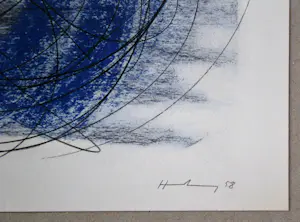 Hans Hartung - Pastel P.-1958-91 - Offsetlithografie gesigneerd - 1961 kopen? Bied vanaf 120!