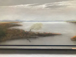 Jan Staats Kiewiet - / Jeska: Ingelijste pasteltekening, Verstild landschap – ca. 1937 kopen? Bied vanaf 50!