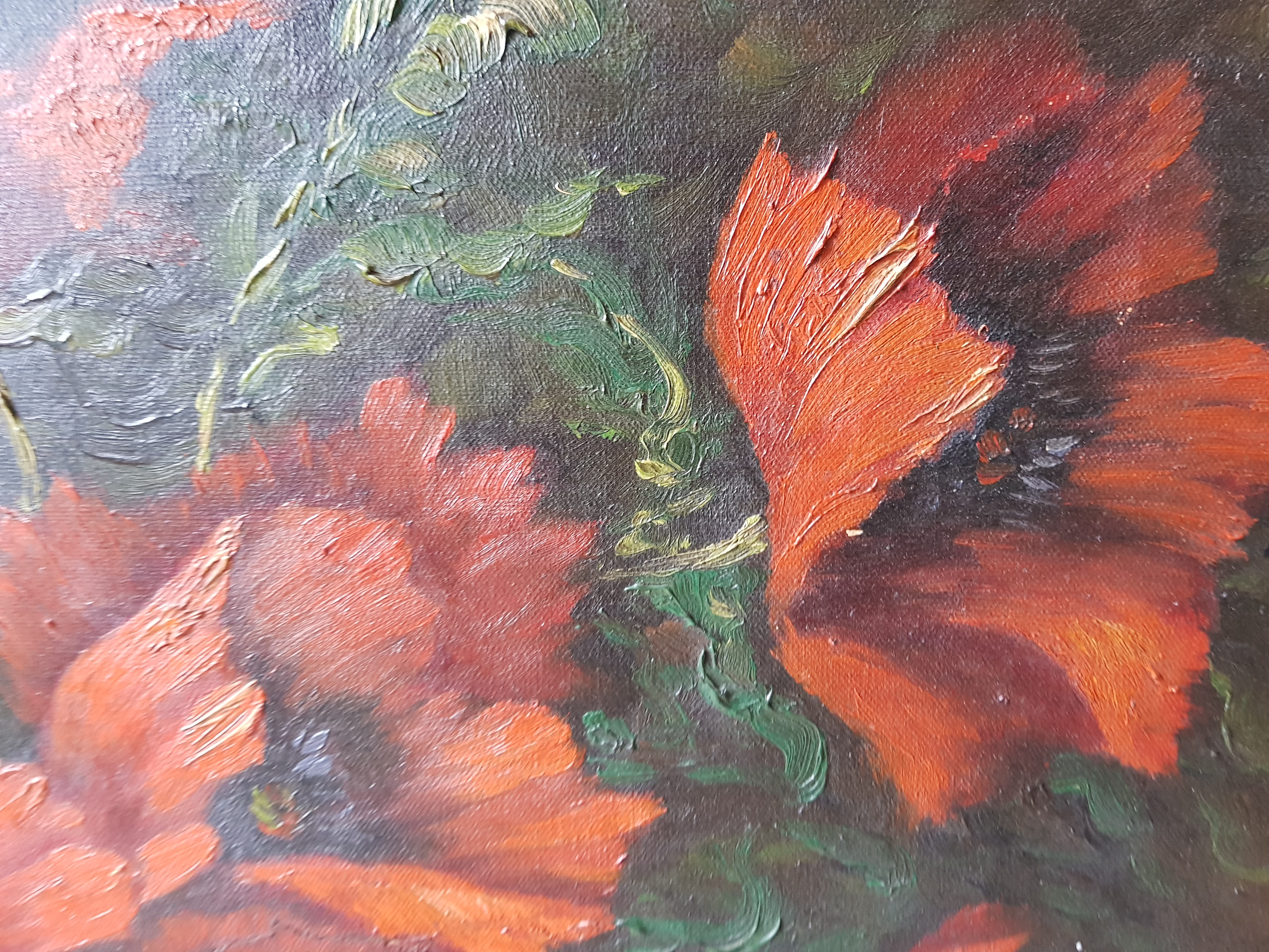 Tilly Moes - olie op doek - bloemstilleven, gesingeerd kopen? Bied vanaf 1!