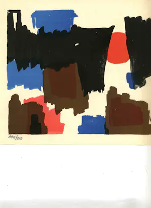 Zimmermann Walter - Doppelseitige Handsignierte Farb Lithografie 1962 kopen? Bied vanaf 55!