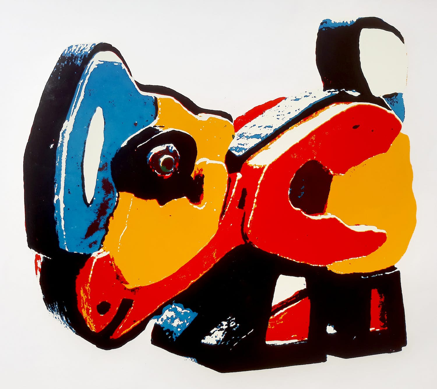 Karel Appel - De Kip, zeefdruk verkocht voor € 250!
